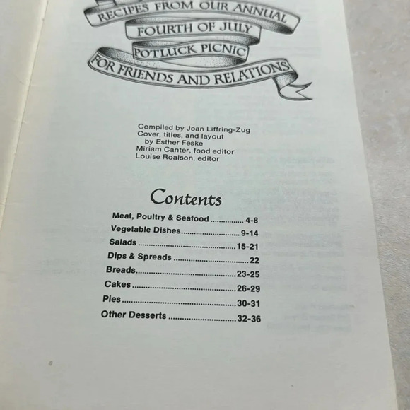 Recipes for Fourth of July - Small Cookbook Rare - Vintage - Picture 2 of 6